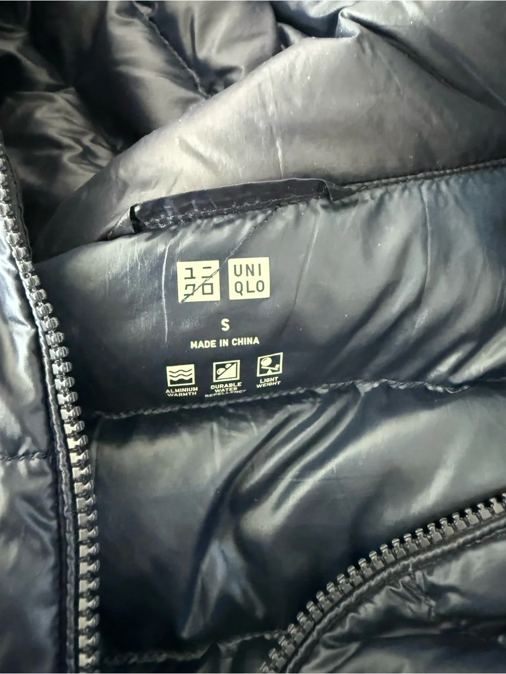 Women’s Uniqlo Ultra Light Down Parka in Navy Blue